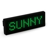 Green LED Name Badge Whit Scrolling Message 4*1.3*0.2in( 102 x 33 x 5mm)