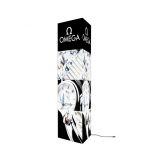 Tower LED Lite Tension Fabric Banner Stands Triangle Shape 8ft Size