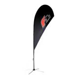 Flying banner with x foot for indoor use