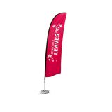Banner Ala Con Base de Cruz de Agua 9.8 ft (Impresión 2 Lados)