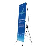 Economy Aluminum Foot X Banner Stand (24"x63")