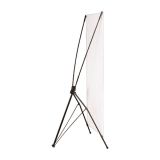 Soporte para Banner con forma de "X" de 31.5 "x71" con pie de hierro económico.