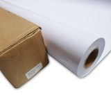 Película de vinilo autoadhesiva con pegamento de alta calidad color blanco  /pelicula para el vehículo (garantía de un año) de  50" (1.27m).