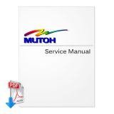 Manual de servicio en inglés (descarga directa) Impresora Mutoh PJ-1614NXE PJ-2216NXE