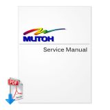 Manual de servicio para impresora Mutoh Rockhopper 38 en inglés