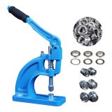 Heavy Duty Hand Press Grommet Machine Tool Full Set Kit-3 Die Set 900 Eyelets