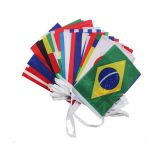 100 countries Rectangle String Flag 32m Lenght (20 x 30cm)