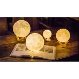 3D Moon Lamp USB LED Night Light Moonlight Gift Swat Sensor Color Changing 20cm