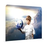 Custom Fabric Graphic For 8ft High Quality Portable Tension Fabric Exhibition Stand Backdrop Advertising Wall Banner (Graphic Only / Double Sided)