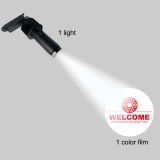 80W  Black  Track type  LED Gobo Projector Advertising Logo Light (with Custom 1 Color Static Glass Gobos)