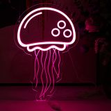 CALCA Jellyfish Neon Sign Personalized Led Neon Signs for Bedroom Wall Sign USB 5VDC  Size- 12.8X8.3inches