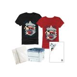 A3 No Cut Laser Dark Heat Transfer Paper, A+B Paper (Each for 100 Sheets)