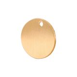 Blank Brass Tag Round Dog Tag Pendant for engraving